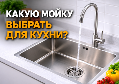 Какие бывают кухонные мойки: виды и особенности