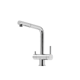 Смеситель для кухни SC4015CH Sancos Spin, Хром, С КАНАЛОМ ДЛЯ ФИЛЬТРОВАННОЙ ВОДЫ, С ВЫДВИЖНЫМ ИЗЛИВОМ