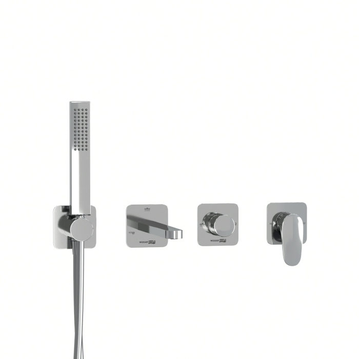 Смеситель встроенный A3151.268.270.271.087.103 WasserKraft Weida 3100, Хром, С ВНУТРЕННЕЙ ЧАСТЬЮ, С ДУШЕВЫМ НАБОРОМ