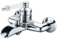 Смеситель для ванны 223-MR-W Boheme Vogue Chrome, Хром/Белый, С РУЧКОЙ MURANO WHITE