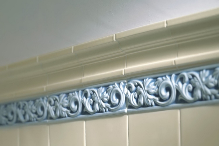 Бордюр LIB200 Ceramiche Grazia Essenze Liberty Primula 6,5x13