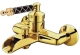 Смеситель для ванны 213-MR-B Boheme Vogue Gold, Золото/Черный, С РУЧКОЙ MURANO BLACK