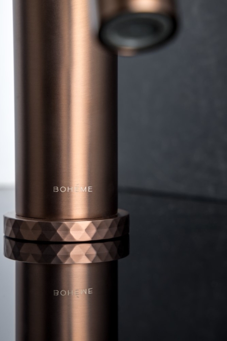 Смеситель для раковины 121-CB Boheme Stick Copper Brushed, Медь Брашированная, С РУЧКОЙ DIAMOND