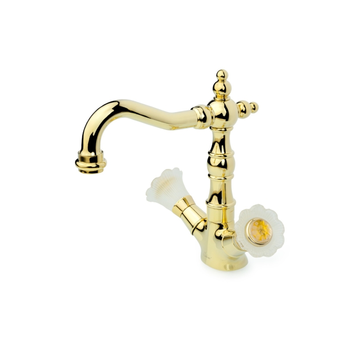Смеситель для раковины высокий 292-Camelia Boheme Camelia Gold, Золото
