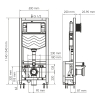 Инсталляция для унитаза WasserKraft Vils 56 56TLT.010.ME.PB01