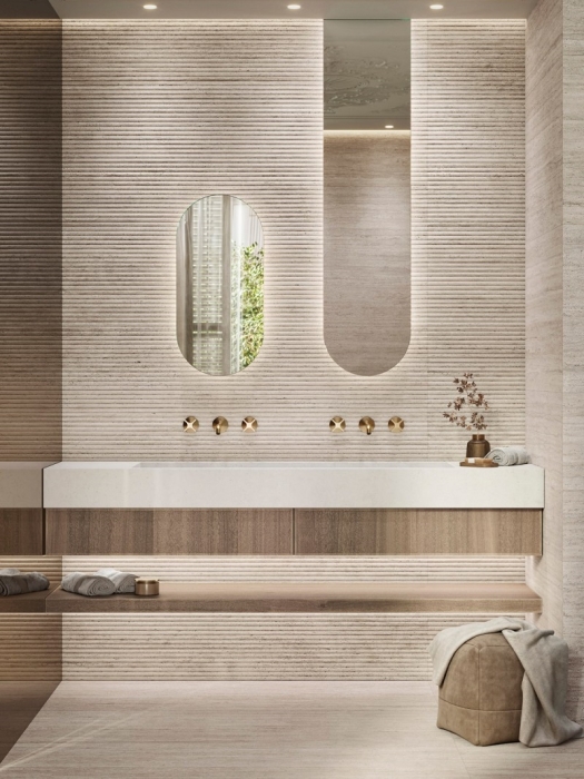 Настенная плитка  Porcelanosa Taranto Bone Canal 59,6x150
