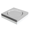 Мыльница 10960-CR Boheme Qubic Matt White/Chrome, Белый/Хром