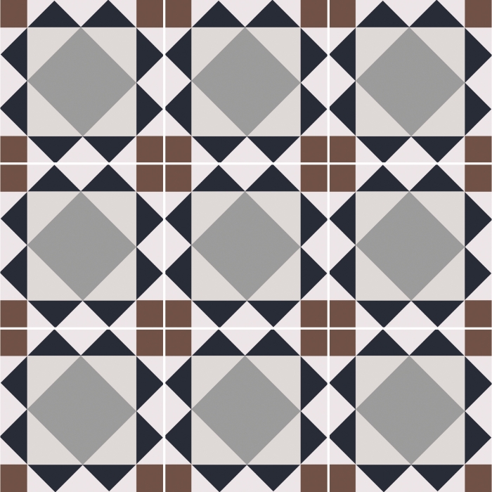 Керамогранит 8016 Smile Tile Эклектика, Бристоль 20x20