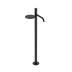 Смеситель напольный для раковины 120-BB.2 Boheme Stick Black, Черный Матовый, С ПОЛКОЙ И РУЧКОЙ TOUCH