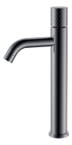 Смеситель для раковины высокий 122-SGM Boheme Stick Shine Gun Metal, Графит, С РУЧКОЙ DIAMOND