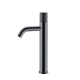 Смеситель для раковины высокий 122-SGM.4 Boheme Stick Shine Gun Metal, Графит, С РУЧКОЙ SPIRALE
