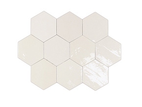 Настенная плитка WOW Zellige Hexa White 12,4x10,8
