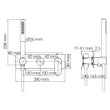 Смеситель встроенный 5877 WasserKraft Dinkel 5800, Хром, С ВНУТРЕННЕЙ ЧАСТЬЮ, С ДУШЕВЫМ НАБОРОМ