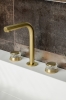 Смеситель на 3 отверстия для раковины 152-G-A Boheme Aura Gold, Золото