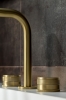 Смеситель на 3 отверстия для раковины 152-MG-PR Boheme Prestige Matt Gold, Золото Матовое