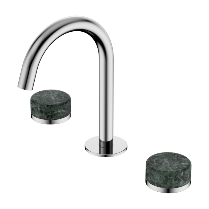 Смеситель для раковины AF8B08-H04-H04 Abber Marmor, Хром, С РУЧКАМИ RHINE ONYX