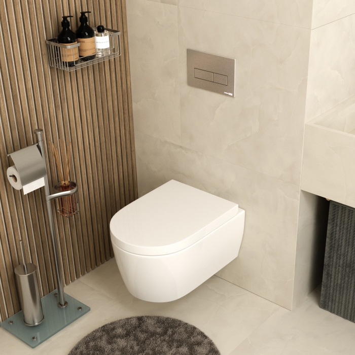 Инсталляция для унитаза 15TLT.010.ME.BN03 WasserKraft Alme 15, С КНОПКОЙ СМЫВА