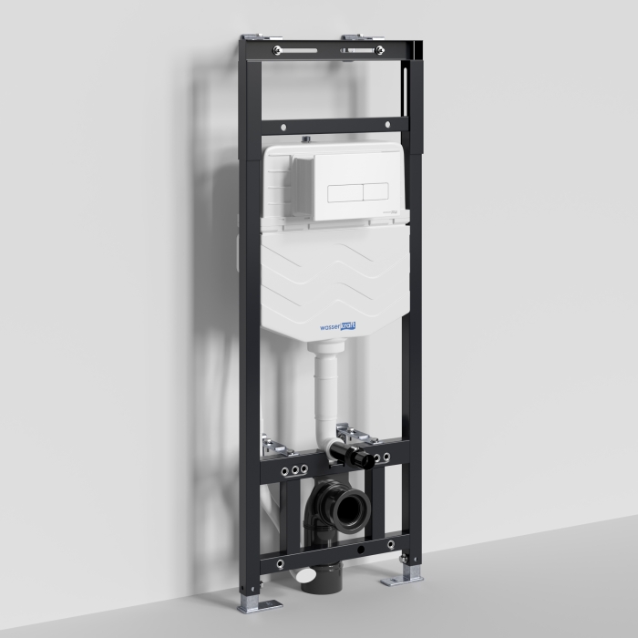 Инсталляция для унитаза 15TLT.010.ME.WM03 WasserKraft Alme 15, С КНОПКОЙ СМЫВА