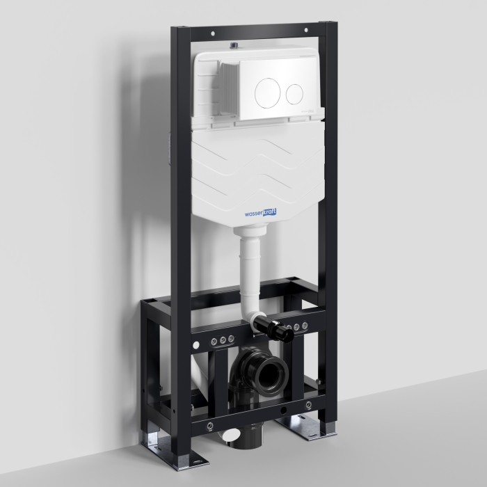 Инсталляция для унитаза 61TLT.010.ME.WH02 WasserKraft Dill 61, С КНОПКОЙ СМЫВА