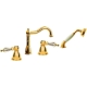 Смеситель на борт ванны 395-SW Boheme Tradizionale Gold, Золото, С КРИСТАЛЛАМИ SWAROVSKI, С ДУШЕВЫМ НАБОРОМ