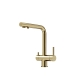 Смеситель для кухни SC4014BG Sancos Foster, Золото Брашированное, С КАНАЛОМ ДЛЯ ФИЛЬТРОВАННОЙ ВОДЫ