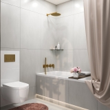 Смеситель встроенный A3651.283.284.180.259.285.194.286 WasserKraft Havel 3600, Золото Темное Матовое, С ВНУТРЕННЕЙ ЧАСТЬЮ, С ВЕРХНИМ ДУШЕМ, С ДУШЕВЫМ НАБОРОМ