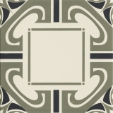 Декор AHD45 Ceramiche Grazia Althaus Dresda Salvia/Nero 20x20