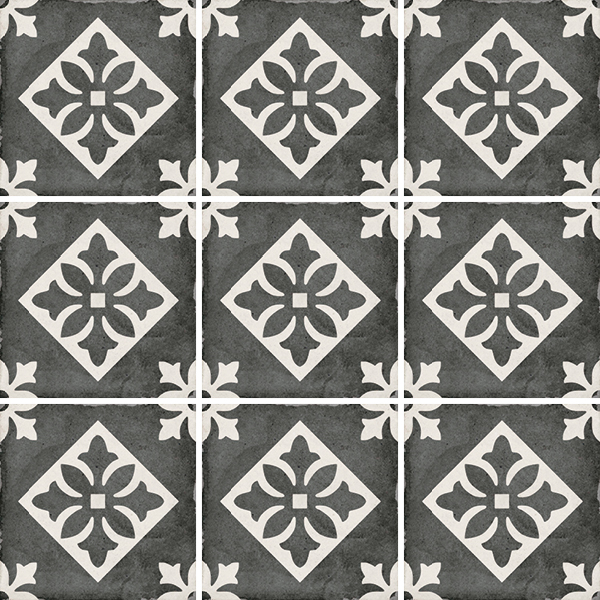 Керамогранит Equipe Art Nouveau Padua Black 20x20