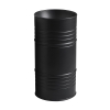 Раковина напольная 474331 Kerasan Artwork Barrel, Слив в стену, Черный матовый, БЕЗ СМЕСИТЕЛЯ И ДОННОГО КЛАПАНА