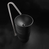 Раковина напольная 474331 Kerasan Artwork Barrel, Слив в стену, Черный матовый, БЕЗ СМЕСИТЕЛЯ И ДОННОГО КЛАПАНА
