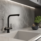 Смеситель для кухни A8967 WasserKraft, Черный Матовый, С КАНАЛОМ ДЛЯ ФИЛЬТРОВАННОЙ ВОДЫ, С ВЫДВИЖНЫМ ИЗЛИВОМ