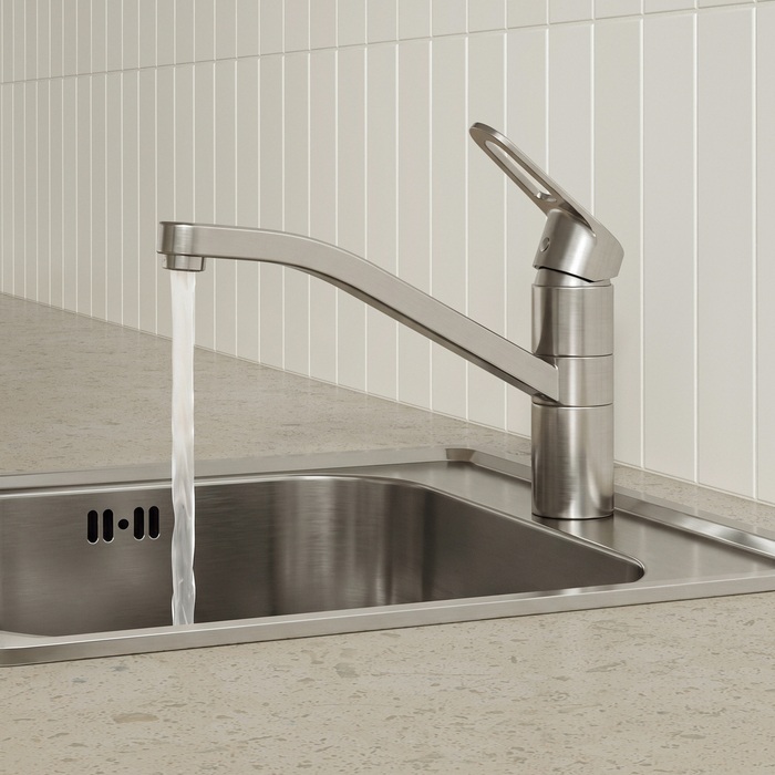 Смеситель для кухни KLNBN00i05 IDDIS Kitchen Line, Сталь Матовая (Сатин)