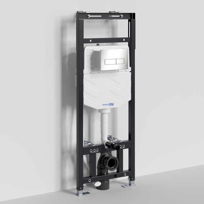 Инсталляция для унитаза 15TLT.010.ME.BN03 WasserKraft Alme 15, С КНОПКОЙ СМЫВА