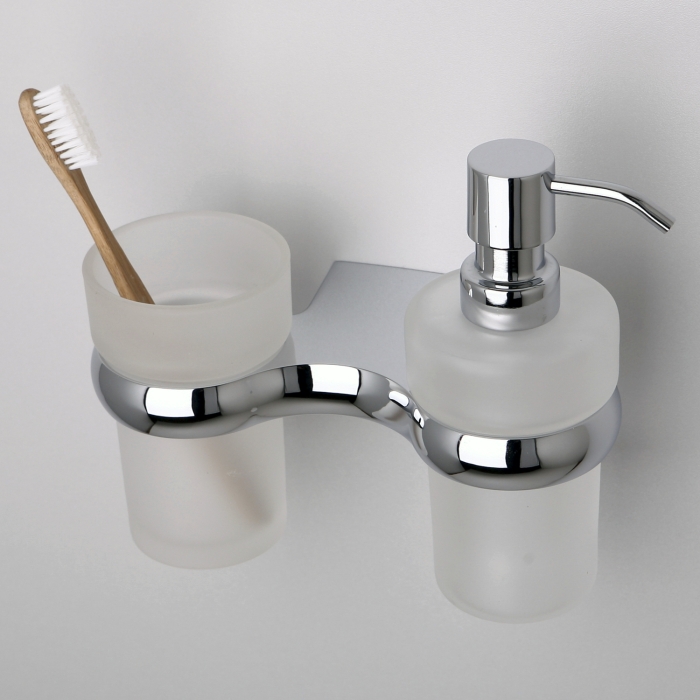 Держатель стакана и дозатора K-6889 WasserKraft Berkel K-6800, Хром