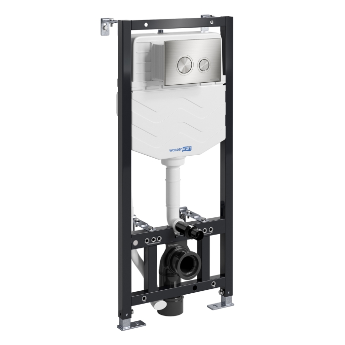 Инсталляция для унитаза 10TLT.010.ME.BN01 WasserKraft Aller 10, С КНОПКОЙ СМЫВА