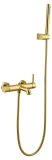 Смеситель для ванны 463-G Boheme Uno Gold, Золото, С ДУШЕВЫМ НАБОРОМ