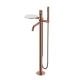 Смеситель для ванны напольный 129-CB.3 Boheme Stick Copper Brushed, Медь Брашированная, С РУЧКОЙ LINEA, С ДУШЕВЫМ НАБОРОМ