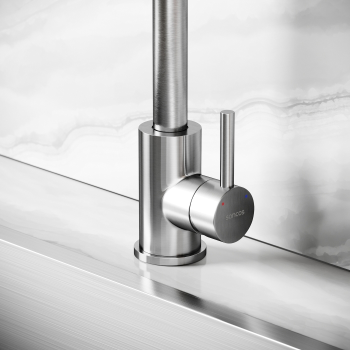 Смеситель для кухни SC12001SS Sancos Stainless, Нержавеющая Сталь
