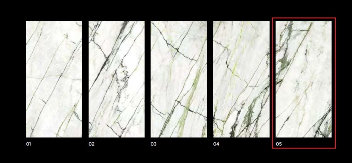 Керамогранит Porcelanosa XLight Calacatta Green 05 Silk 120х270