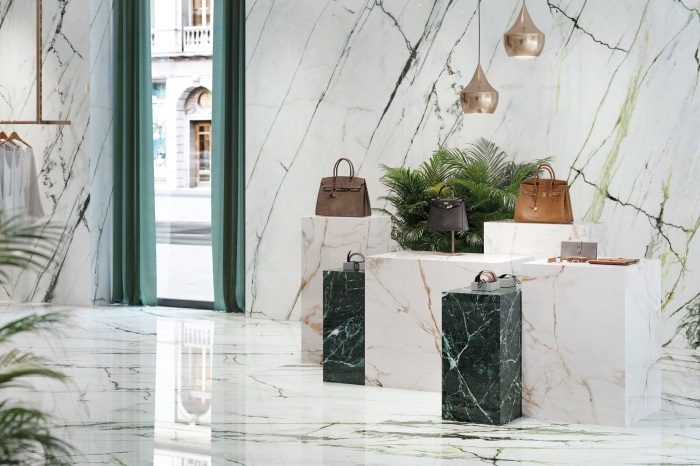 Керамогранит Porcelanosa XLight Calacatta Green 05 Silk 120х270