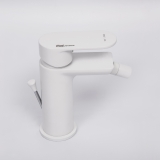 Смеситель для биде 8506 WasserKraft Mindel 8500, Белый Матовый, С ДОННЫМ КЛАПАНОМ