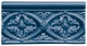 Декор ADMO4001 Adex Modernista Relieve Bizantino C/C Azul Oscuro 7,5x15