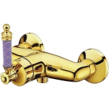 Смеситель для душа 214-MR-V Boheme Vogue, Золото/Фиолетовый, С РУЧКОЙ MURANO VIOLET