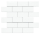 Мозаика ADNE1046 Adex Neri Liso PB Blanco Z чип 50x100 мм Enmallado 30,5x30,9