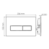 Инсталляция для унитаза 10TLT.010.ME.CH03 WasserKraft Aller 10, С КНОПКОЙ СМЫВА