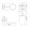 Дозатор для жидкого мыла K-24199 WasserKraft