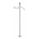 Смеситель для раковины напольный 120-WCR Boheme Stick White/Chrome, Белый/Хром, С ПОЛКОЙ, С РУЧКОЙ DIAMOND