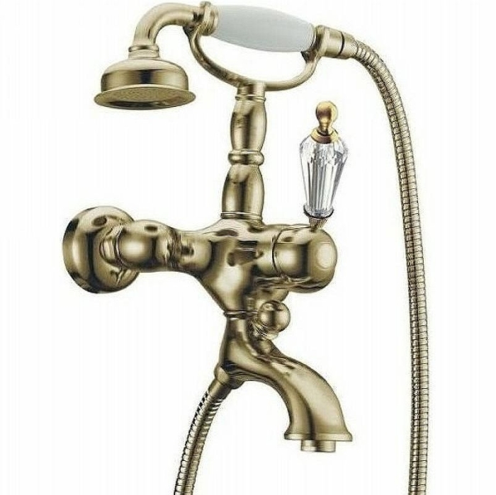 Смеситель для ванны 303-SW Boheme Medici Bronze, Бронза, С КРИСТАЛЛАМИ SWAROVSKI, С ДУШЕВЫМ НАБОРОМ