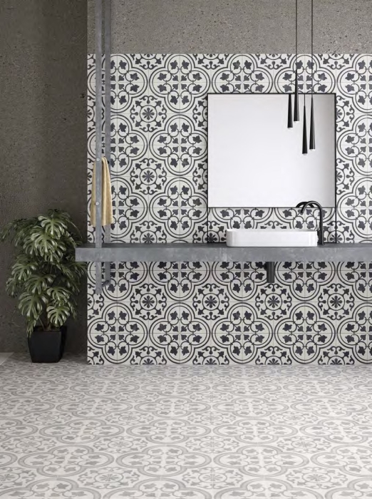 Керамогранит Harmony Cuban White Ornate 22,3x22,3