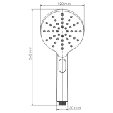 Смеситель встроенный A4651.293.295.271.087.127 WasserKraft Mosel 4600, Хром, С ВНУТРЕННЕЙ ЧАСТЬЮ, С ДУШЕВЫМ НАБОРОМ